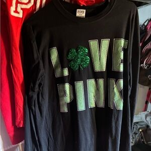 VS PINK St Patrick’s Day BLING Shirt